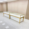 Gabinete de exibição de jóias de ouro de champanhe