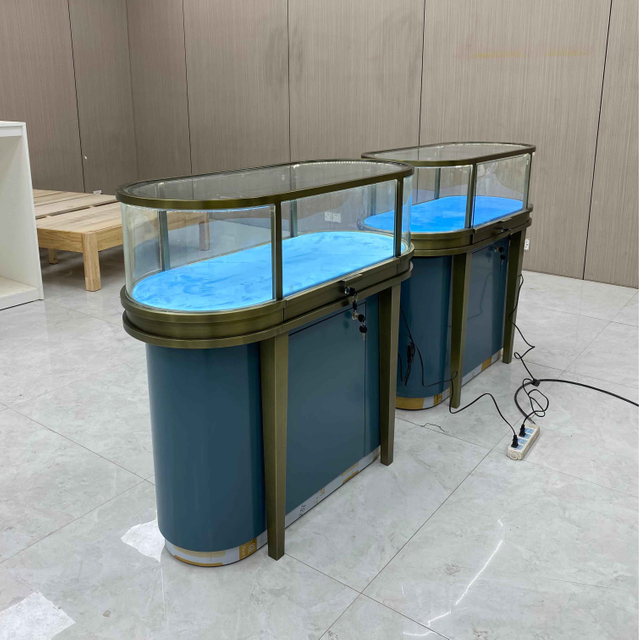 Armário de exibição de vidro elegante