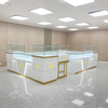 Conjunto de gabinete de jóias de laca branca