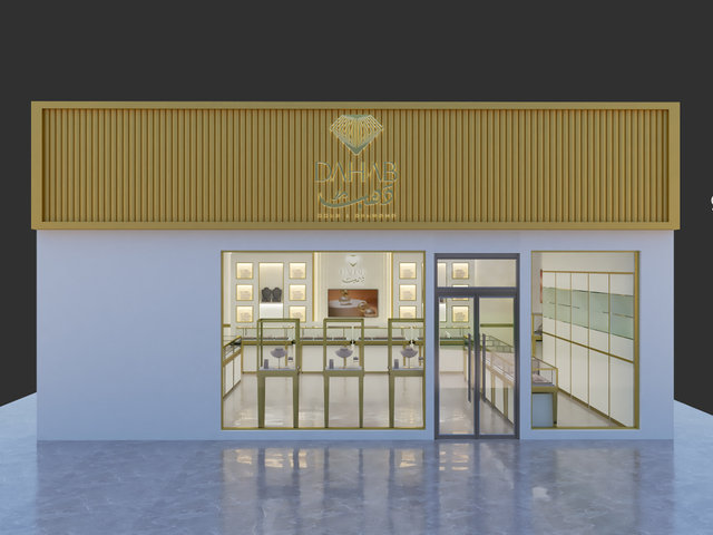 Fachada elegante da Jóia Dahab Shop: um vislumbre de luxo