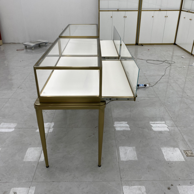 Armário de exibição de jóias em forma de ventilador