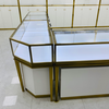 Gabinete de exibição de jóias de conjunto de combinação de ouro de titânio