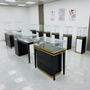 Gabinete de exibição de vidro com tira leve
