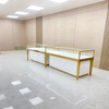 Gabinete de exibição de jóias de ouro de champanhe
