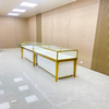 Gabinete de exibição de jóias de ouro de champanhe